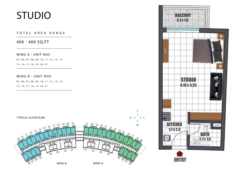 Wavez Residence by Danube Properties - Floor Plan